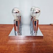 Space Age ceiling light in chrome metal, 1970s