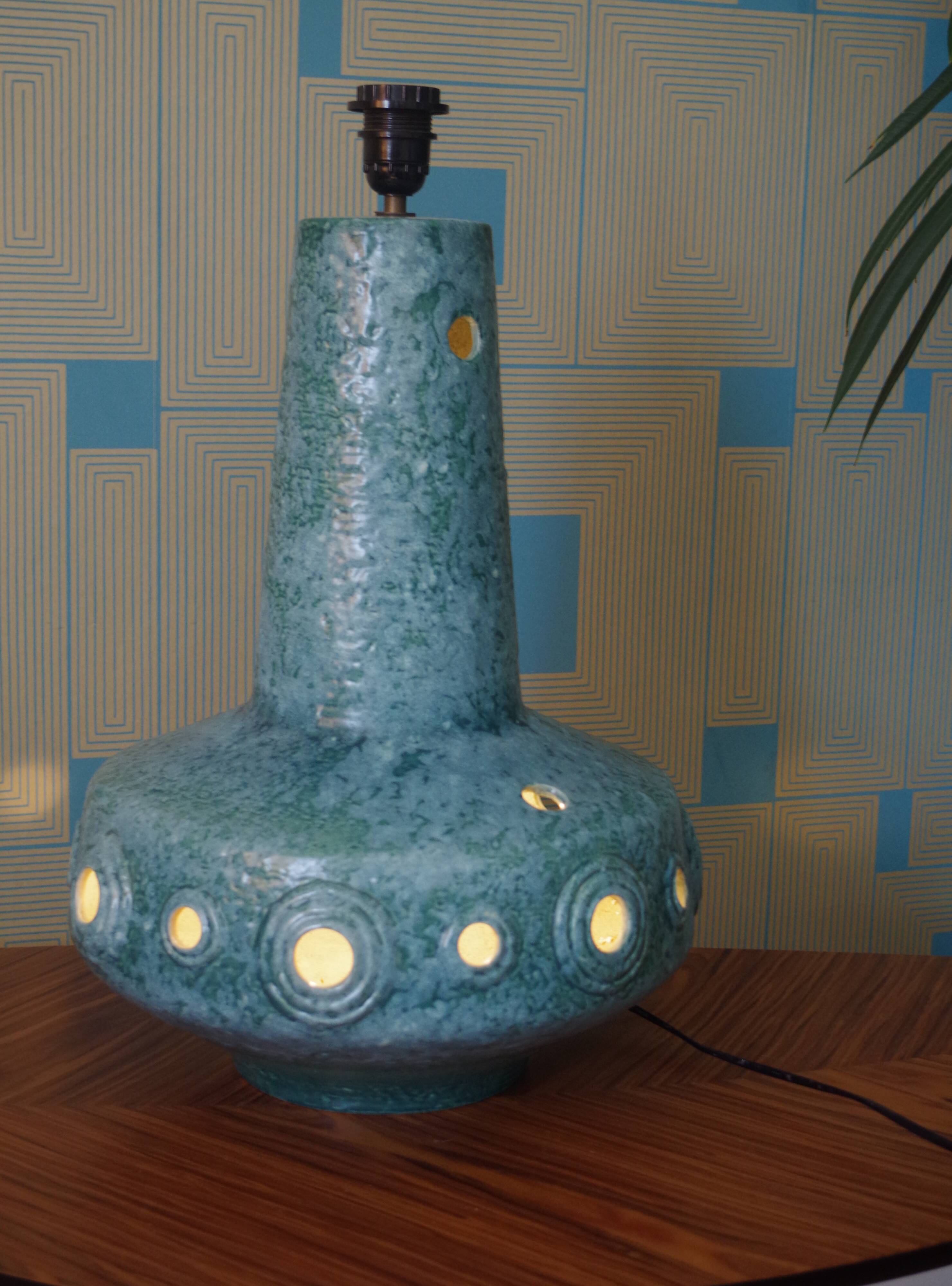 Ceramic lamp from the 70s