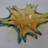 Sommerso Murano Glass Bowl, Italy, 1960s