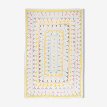 Embroidered cotton textile 225 x 150 cm