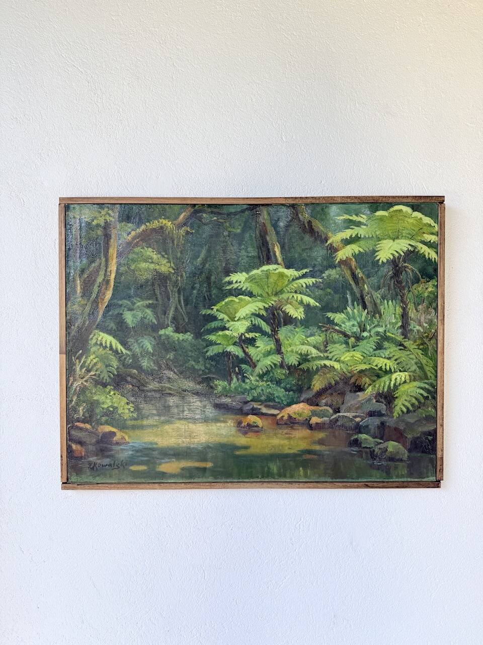 Oil painting "jungle" forest landscape