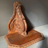Wall console in carved wood, old harness, eighteenth century, France