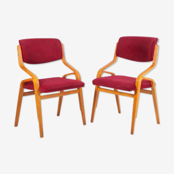 Set of 2 side chairs by Ludvik Volak, 1970s