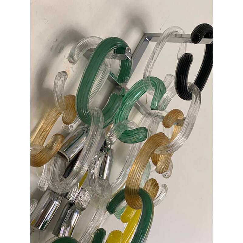 Applique contemporaine en verre style Venini, Italie