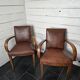 Leather bridge chairs