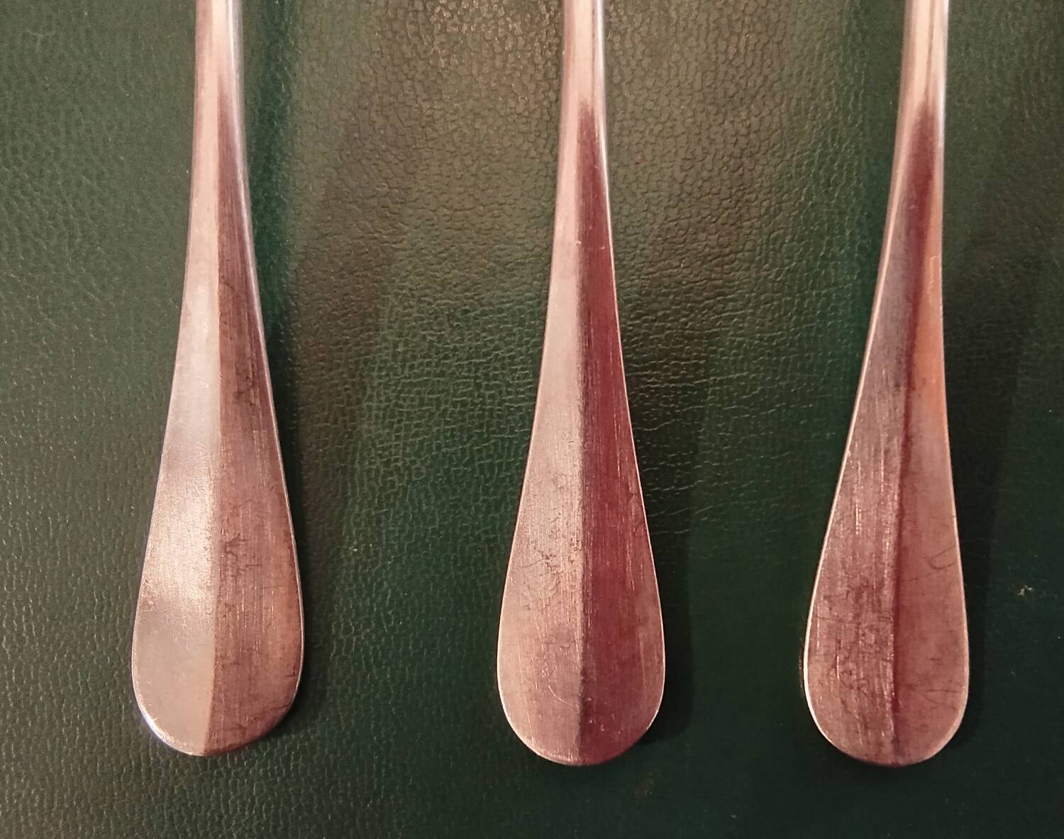 4 old small spoons monogrammed CG Orfèvrerie Christofle