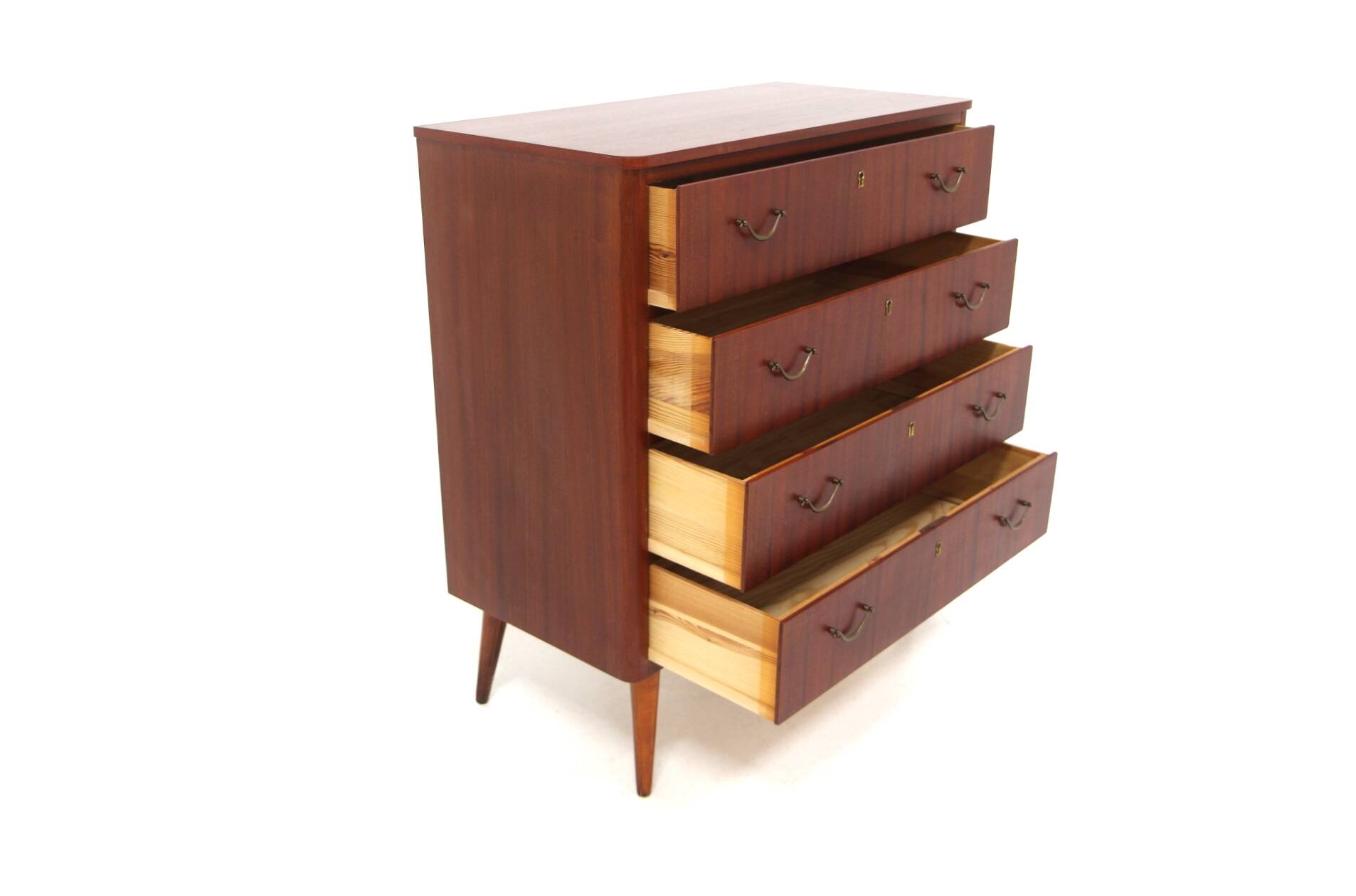 Scandinavian mahogany chest of drawers, Sweden, 1950