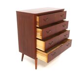 Scandinavian mahogany chest of drawers, Sweden, 1950
