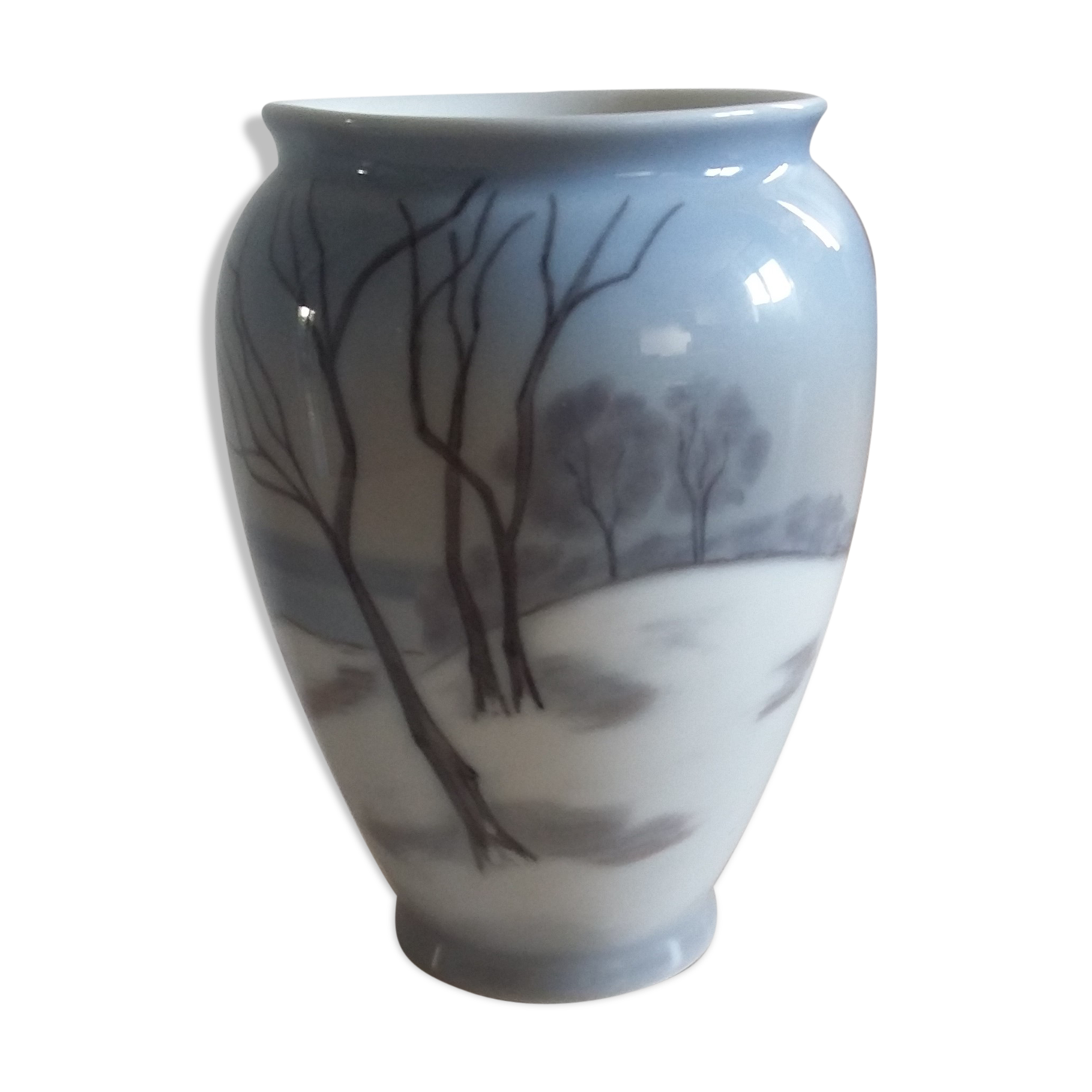 Danish porcelain vase signed B&G
