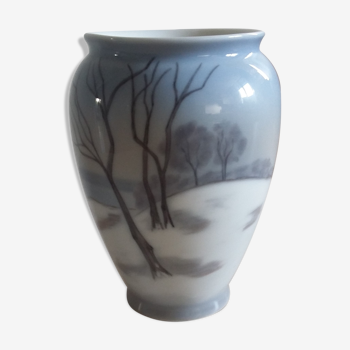 Danish porcelain vase by B-G