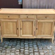 Buffet Louis XV décapé en merisier massif 1970 165cm