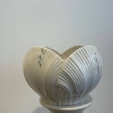 Vintage porcelain planter and column