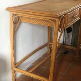 Vintage rattan desk