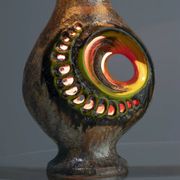 Vintage ceramic table lamp, Walter Gerhards lamp, 1970s