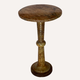Italian onyx marble side table or pedestal, 1960s