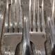 12 silver-plated table forks by Christofle Vendôme