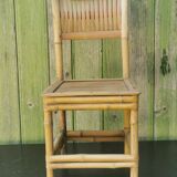 Chaise d'enfant vintage en rotin