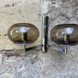 Pair of Amilux space age wall lights, 1970s