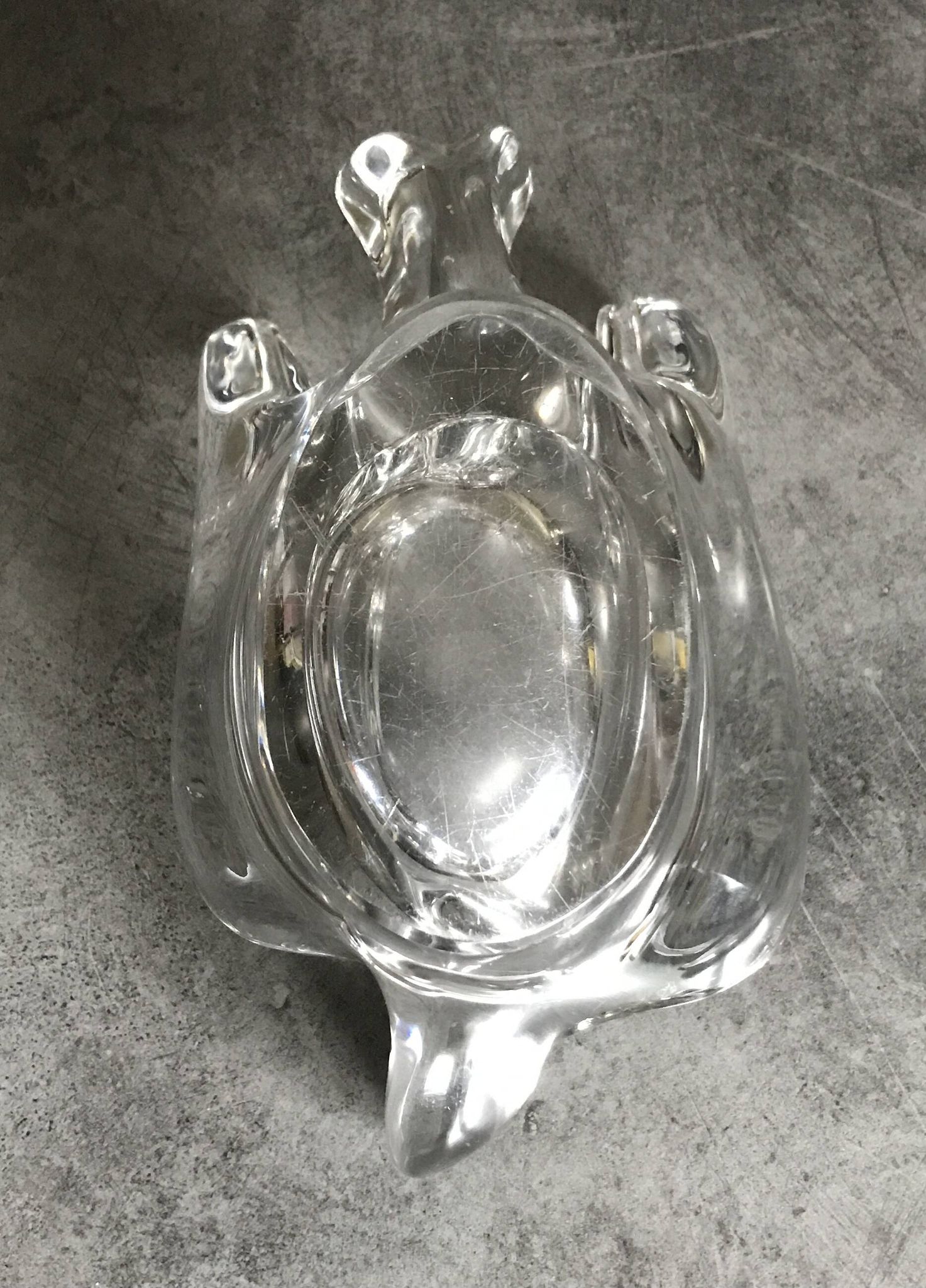 Vide-poche presse-papiers en forme d’oiseau, hirondelle en cristal
