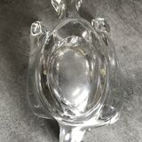 Bird-shaped paperweight, crystal swallow