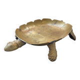 Vintage turtle pocket in solid bronze