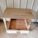 Vintage wooden desk, X-shaped legs