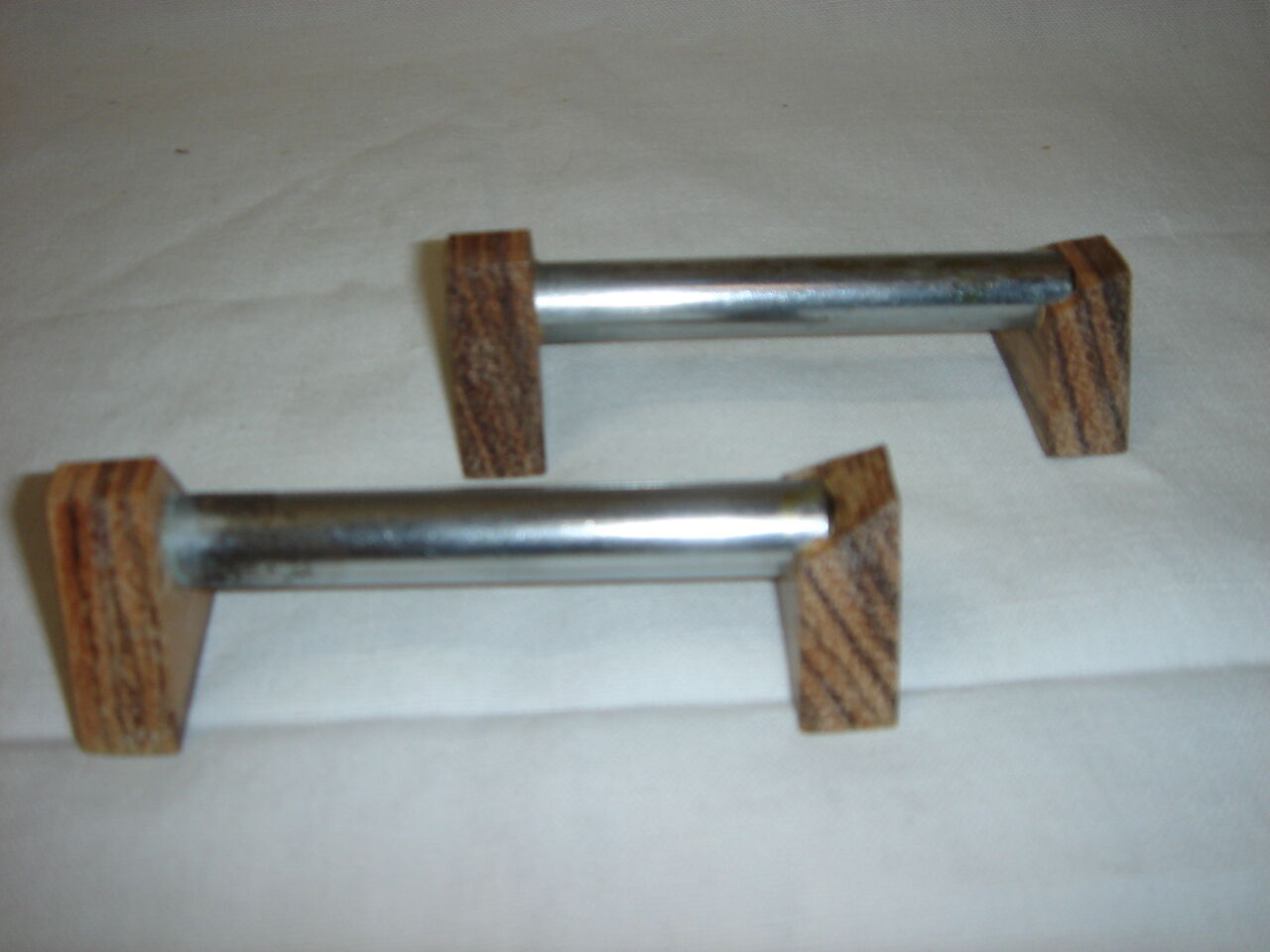 12 knife holder sets from 1960 (wood and aluminum)