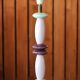 Ceramic column lamp pastel tones, 90s
