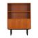 Danish teak-veneered bookcase with a bar and adjustable shelves, 1970s.