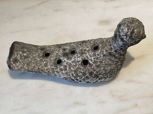 Vase zoomorphic sculpture "fat lava" Vallauris 1950