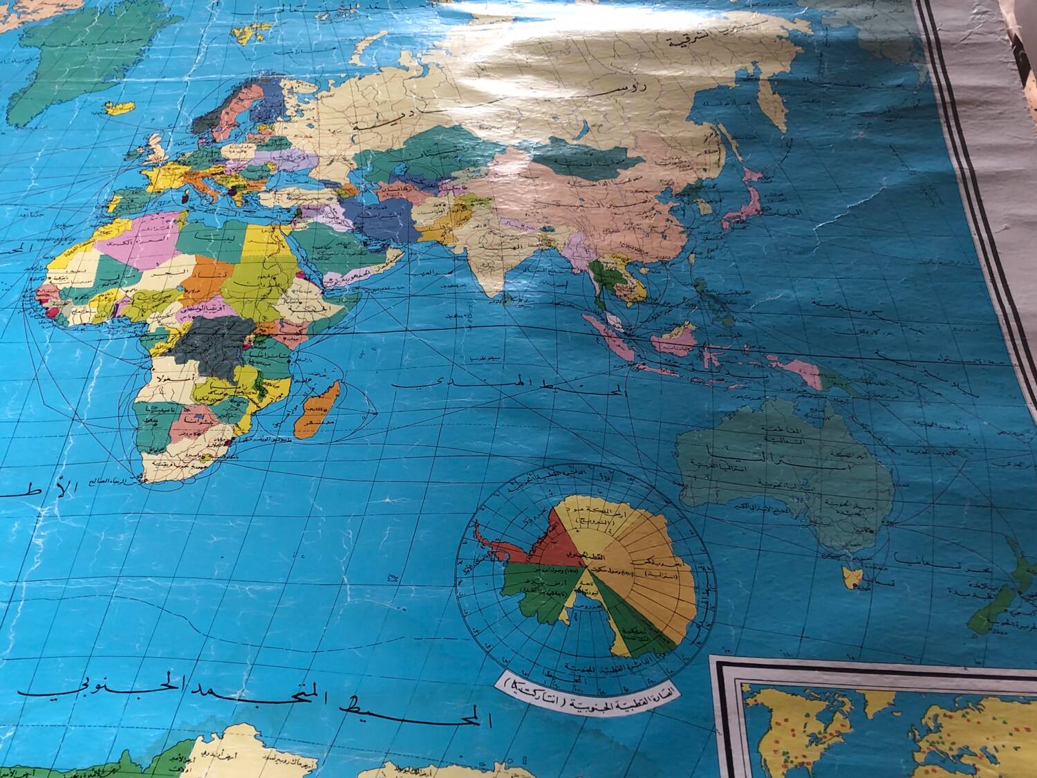 Carte monde de tunisie