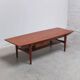 Large coffee table with magazine rack by O.M.F., 1960s