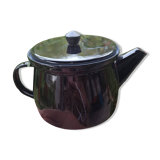 Enamelled tin teapot