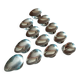 Set of stainless steel spoons