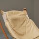 Pair of Sigurd Ressell Falcon Lounge Chairs leather, canvas, birch, 1970s