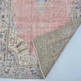 Vintage Turkish Orange Floor Carpet sku 3336