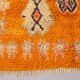 Tapis marocain vintage orange 153 x 228 cm - Authentique tapis berbère fait main