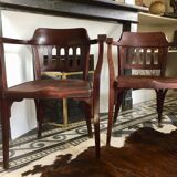 Pair of Bistro armchairs J - J Kohn