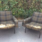 Pair of armchairs G10, Pierre Guariche for Airborne