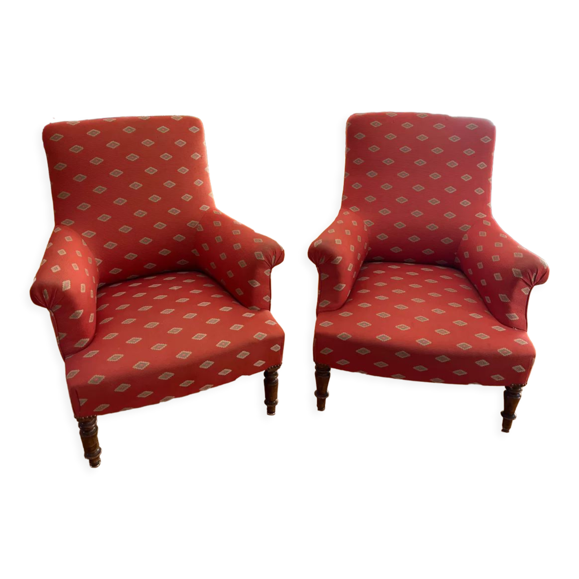 Pair armchairs