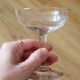 6 old champagne glasses 1930 in blown and cut glass