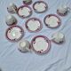 Set of 6 Antique Cups and Saucers