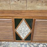 Old Burmese teak shop counter