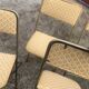 Set of 4 vintage folding chairs / 70's theater armchairs