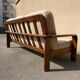 Three-seater sofa in Danish teak from the 1960s.