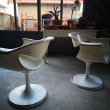 Fauteuil tulip pivotant