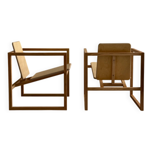 Paire de fauteuils en