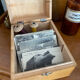 Old wooden plug box