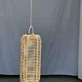 Small lantern-shaped rattan suspension H35 D15