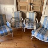4 Louis XV style armchairs